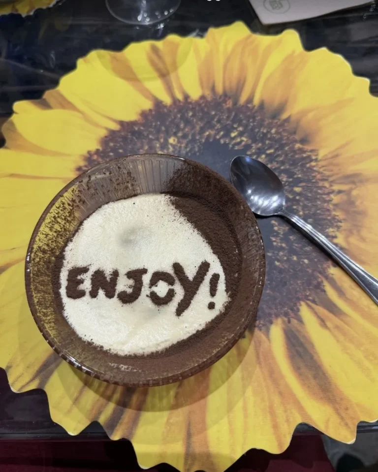 Tiramisù dusted with cocoa: Enjoy!